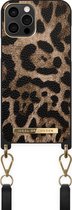 Ideal of Sweden Phone Necklace Case iPhone 12/12 Pro Midnight Leopard