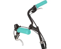 MyVeloGrips Ergonomische handvatovertrek voor fietsgrepen van silicone tegen slapende handen tijdens het fietsen, handvatovertrek voor alle fietsengrepen, handvathoes 2st. Turquoise 21x6,5x9cm