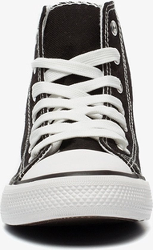 Grove Zwarte Hoge Canvas Sneakers - Uwantisell.nl