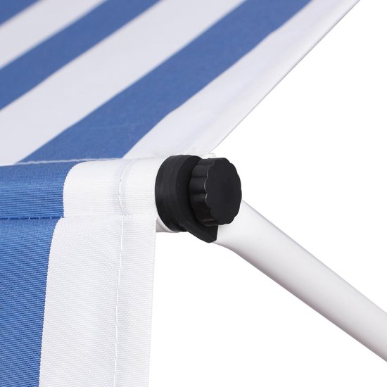 CLP Westerly Klem Zonnescherm Wit blauw 200x120 Cm Bol clp-westerly-klem-zonnescherm-wit-blauw-200x120-cm-bol