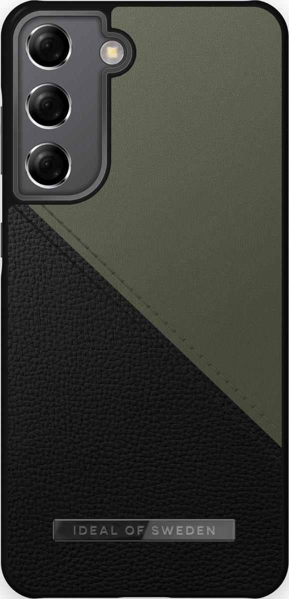 ideal of sweden atelier case unity geschikt voor samsung galaxy s21 onyx black khaki
