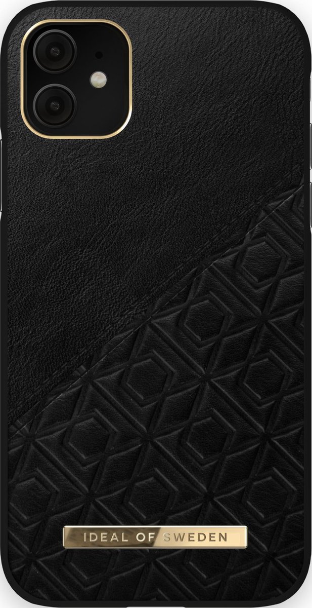 Ideal of Sweden Fashion Case Atelier iPhone 11/XR Embossed Black