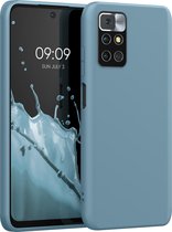 kwmobile telefoonhoesje voor Xiaomi Redmi 10 (2021 / 2022) - Hoesje voor smartphone - Back cover in arctisch blauw