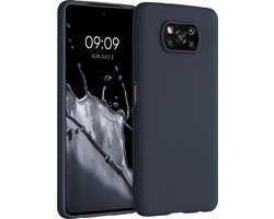 kwmobile telefoonhoesje geschikt voor Xiaomi Poco X3 NFC / Poco X3 Pro - Hoesje voor smartphone - Back cover in bosbesblauw