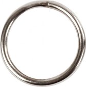 ringen 12 mm 10 stuks zilver