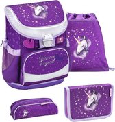 schoolspullenset eenhoorn 19 liter polyester paars