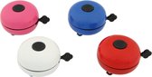 Fietsbel-Assort. Ding-Don Ø 80 Mm, Gesorteerd Op Kleur: Per Kleur 2 X Rood, Blauw, Wit En Roze