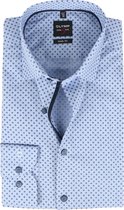 OLYMP Overhemd Level 5 Micro Blauw - maat 41