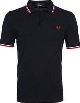 Fred Perry Polo Navy White Red - maat XL