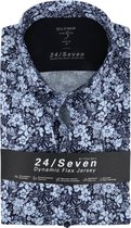 OLYMP Lvl 5 Overhemd 24/Seven Bloemen Donkerblauw - maat 40