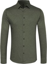 Desoto Overhemd Strijkvrij Modern Kent Donkergroen - maat XL