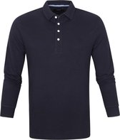 Profuomo Long Sleeve Polo Donkerblauw - maat XL