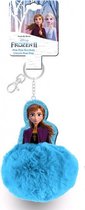 sleutelhanger Anna meisjes 15 cm polyester blauw