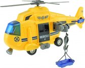 reddingshelikopter met licht en geluid geel 27 cm