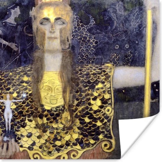 Poster Pallas Athena - Gustav Klimt - 30x30 cm