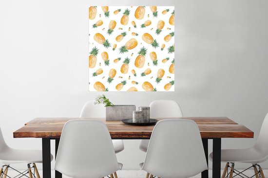 Poster Ananas - Fruit - Design - 75x75 cm - PosterMonkey