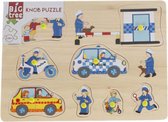 vormenpuzzel Politie junior hout 8 stukjes