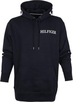 Tommy Hilfiger Big and Tall Hoodie Logo Donkerblauw - maat XXL
