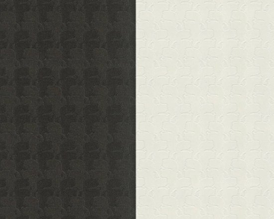 AS Creation Karl Lagerfeld - Papier peint Stripes - Design "Stripes" - noir et blanc - 1005 x 53 cm