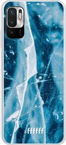 6F hoesje - geschikt voor Xiaomi Redmi Note 10 5G -  Transparant TPU Case - Cracked Ice #ffffff