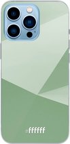 6F hoesje - geschikt voor iPhone 13 Pro Max - Transparant TPU Case - Fresh Geometric #ffffff