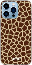 6F hoesje - geschikt voor iPhone 13 Pro Max - Transparant TPU Case - Giraffe Print #ffffff