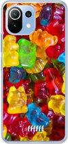 6F hoesje - geschikt voor Xiaomi Mi 11 Lite -  Transparant TPU Case - Gummy Bears #ffffff