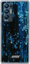 6F hoesje - geschikt voor OPPO Find X3 Neo -  Transparant TPU Case - Bubbling Blues #ffffff