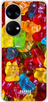 6F hoesje - geschikt voor Huawei P50 -  Transparant TPU Case - Gummy Bears #ffffff