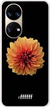 6F hoesje - geschikt voor Huawei P50 -  Transparant TPU Case - Butterscotch Blossom #ffffff