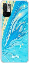 6F hoesje - geschikt voor Xiaomi Redmi Note 10 5G -  Transparant TPU Case - Endless Azure #ffffff