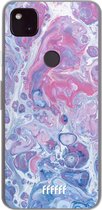 6F hoesje - geschikt voor Google Pixel 4a 5G -  Transparant TPU Case - Liquid Amethyst #ffffff