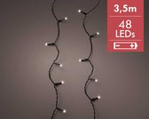 Kerstverlichting batterij LED durawise strings 3,5M -48 lampjes -Ook geschikt voor buiten  -lichtkleur: Warm Wit -Werkt op batterijen -Met timer functie -Kerstdecoratie