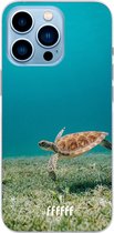 6F hoesje - geschikt voor iPhone 13 Pro Max - Transparant TPU Case - Turtle #ffffff