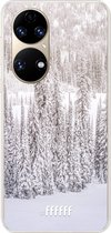 6F hoesje - geschikt voor Huawei P50 -  Transparant TPU Case - Snowy #ffffff