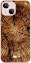 6F hoesje - geschikt voor iPhone 13 - Transparant TPU Case - Tree Rings #ffffff