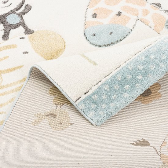 Pergamon - Maui Kids - Tapis pour enfant - happy animals coloré - 80x150 cm - Auto