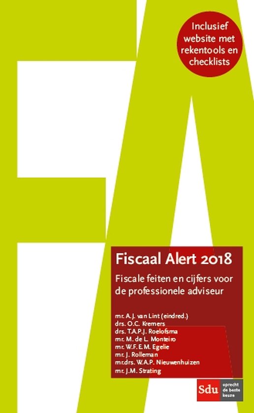 Fiscaal Alert 2018. - cover