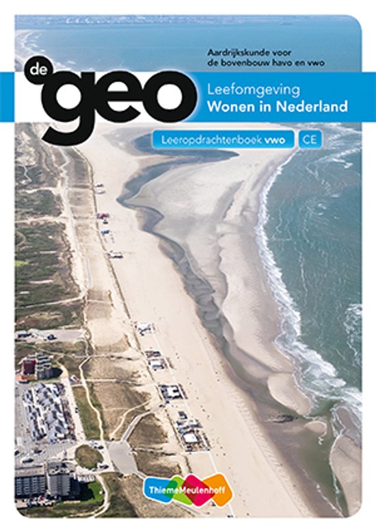 Voorblad van 'De Geo Leefomgeving Wonen in Nederland', een leeropdrachtenboek voor vwo.