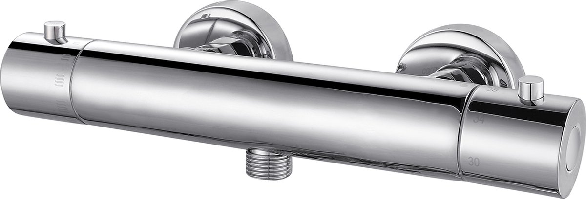 Bally Rio Thermostatisch Douchekraan 12cm Hartafstand 2 Greeps Chroom