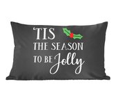 Citation de Noël C'est la saison pour être joyeux avec un fond noir