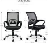IN.HOMEXL Adam Bureaustoel -  Ergonomische Bureaustoel voor Volwassenen – Kantoorstoel - Bureaustoelen voor een gewicht van 100 tot 150 kg - Vergaderstoel -  Gaming stoel – Bureaus