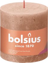 Bolsius Stompkaars Creamy Caramel Ø100 mm - Hoogte 10 cm - Caramel - 62 branduren