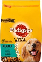 Pedigree droog adult lam - 3 kg - 1 stuks