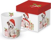 PPD - Mok "Christmas Pup" in geschenkdoos - Kerstmok met hond - Kerstcadeau - Mokken kerst