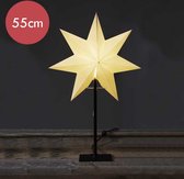 Witte sterrenlamp Frozen met E14 fitting -55cm -met stekker -Kerstdecoratie