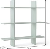 Kids Concept - Wall Shelf with 3 Levels - White (1000438)