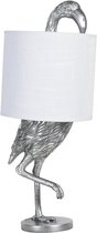 Tafellamp Ø 20*50 cm E27/max 1*60W Wit Kunststof Rond Flamingo Bureaulamp Nachtlampje