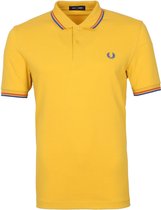 Fred Perry - Polo M3600 Geel - Slim-fit - Heren Poloshirt Maat M