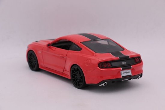 2015 Ford Mustang GT (Rood) 1/24 Maisto - Modelauto - Schaalmodel - Model auto - Miniatuurauto - Miniatuur autos - Maisto